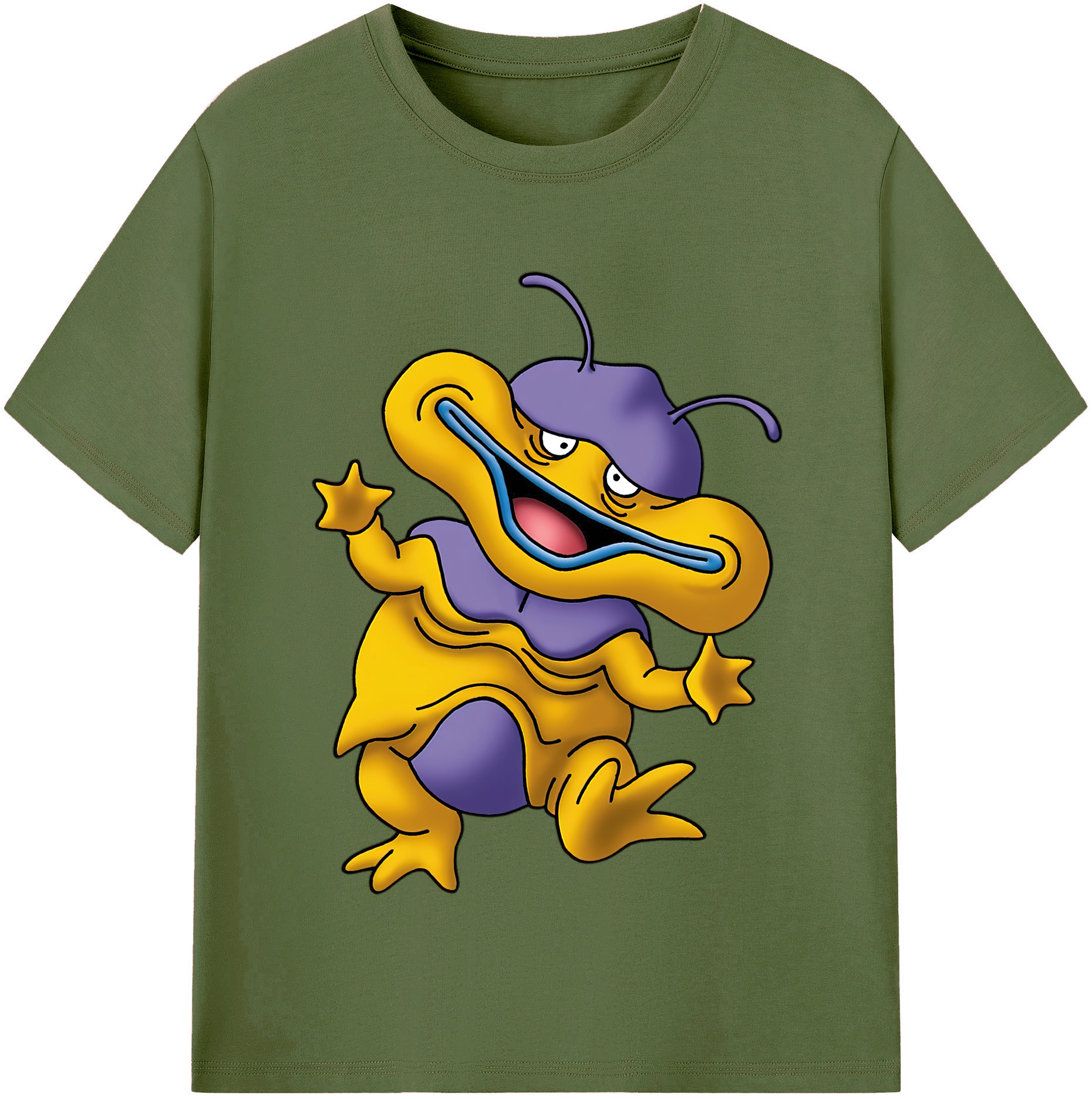 （画像用） ドラゴンクエスト Doragon Kuesuto Dragon Quest 綿100％半袖Tシャツ（フロントプリント）